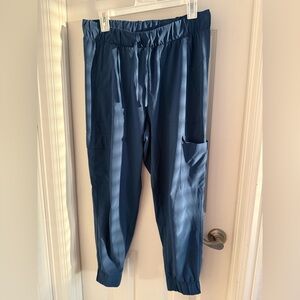 Women’s Navy Drawstring Cargo Jogger Pants